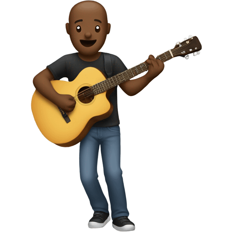 A man playing guitar emoji