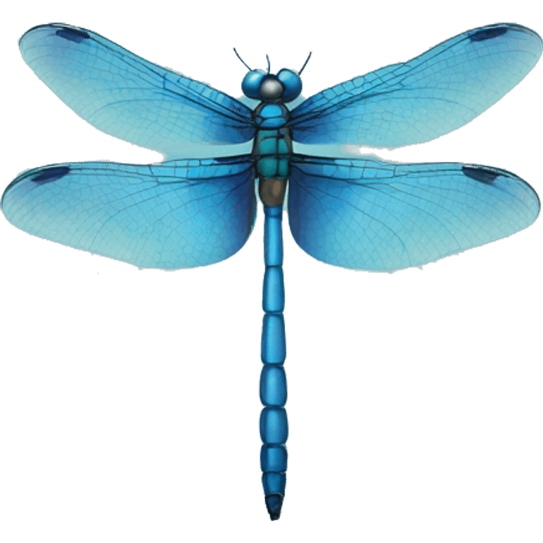 blue dragonfly emoji