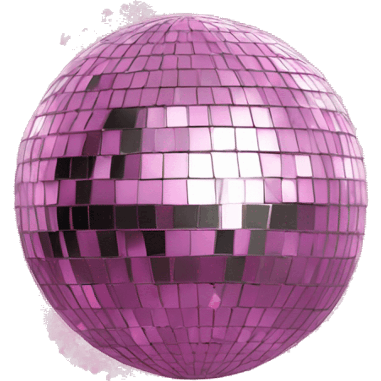 disco ball with pink confetti emoji