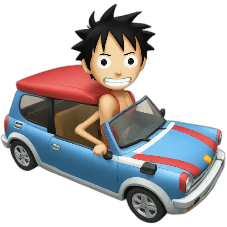 Luffy voiture emoji