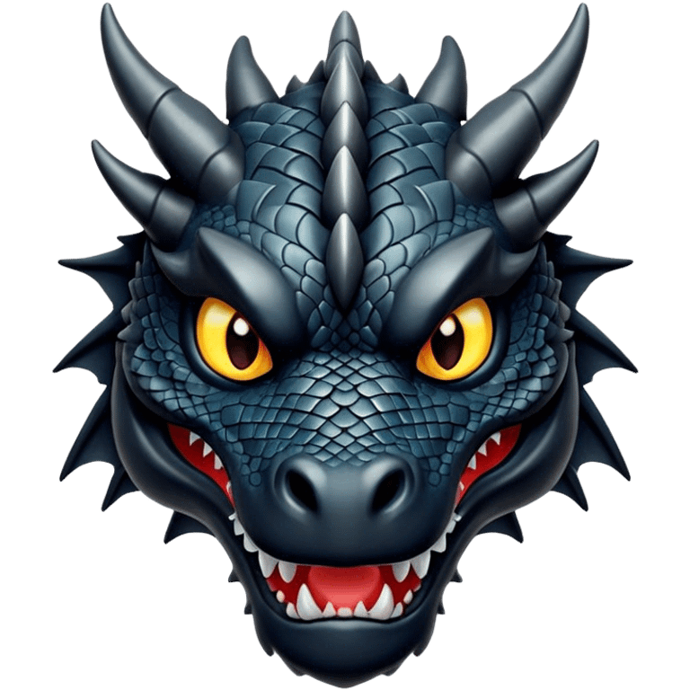  black dragon face emoji