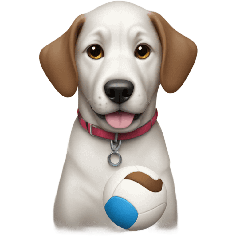 Dog with a ball emoji