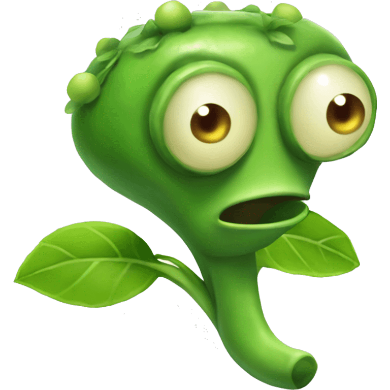 Peashooter from plants vs zombies emoji