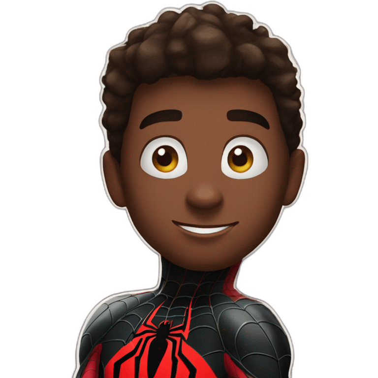 Spiderman miles morales emoji