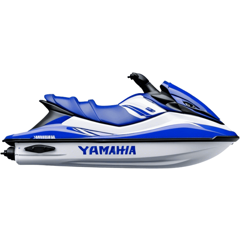 Jet Ski - Yamaha EX Deluxe (Model Year: 2022) (Iconic colour: Blue and white) emoji