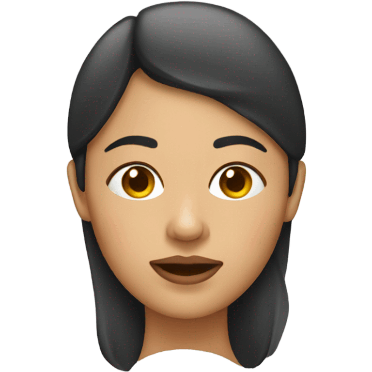 Woman with nose plugs in emoji