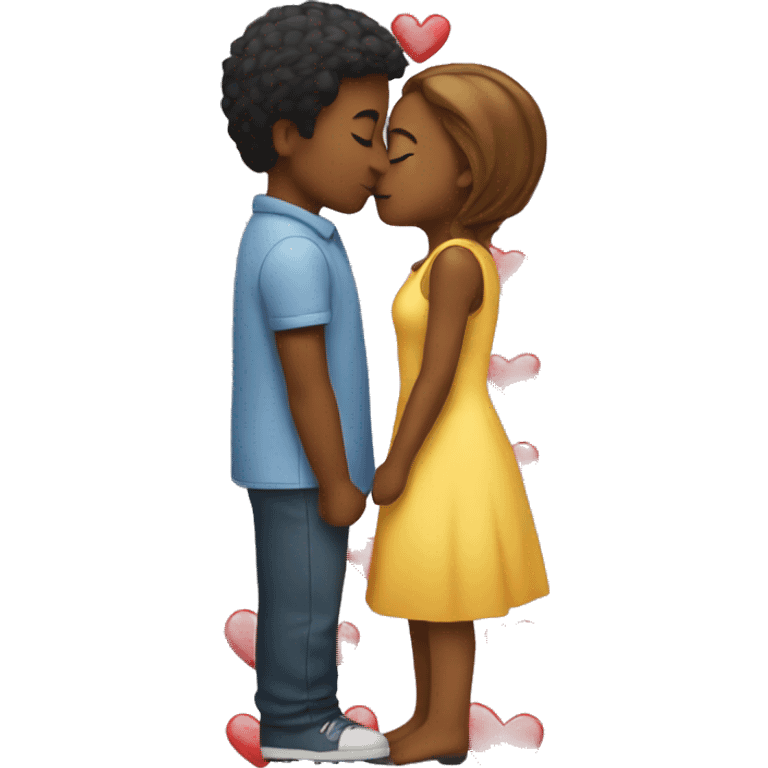 Kissing in love emoji emoji