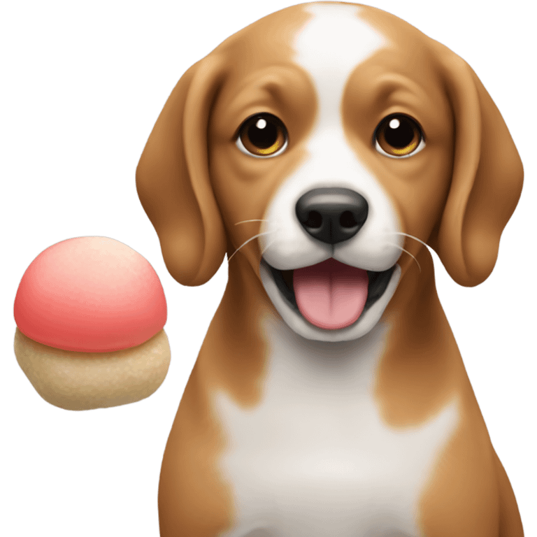 Dog eating dango  emoji