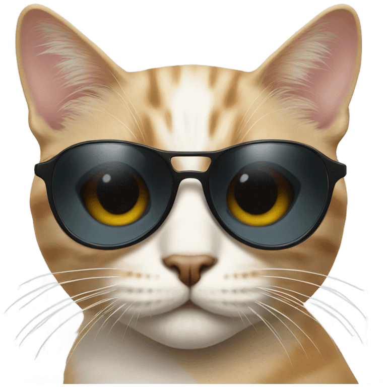 Cat with sunglasses emoji