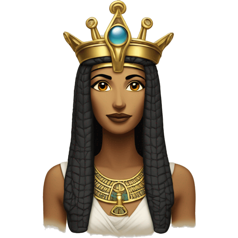 Goddess isis with crown emoji