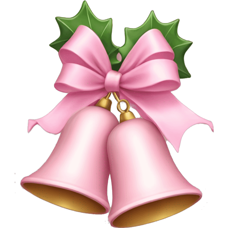 Light pink Christmas bells  emoji