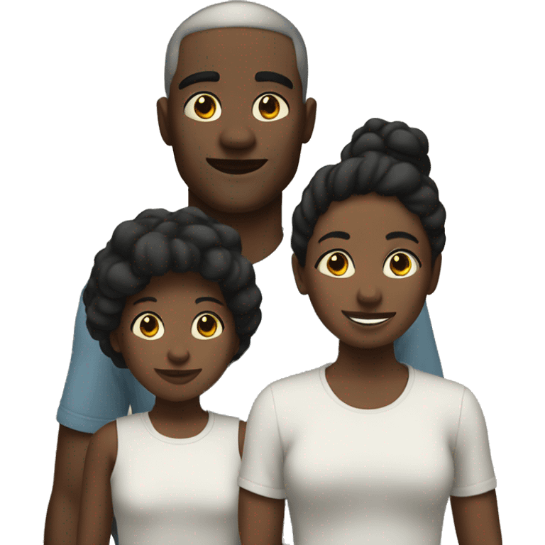 cotton and black family emoji