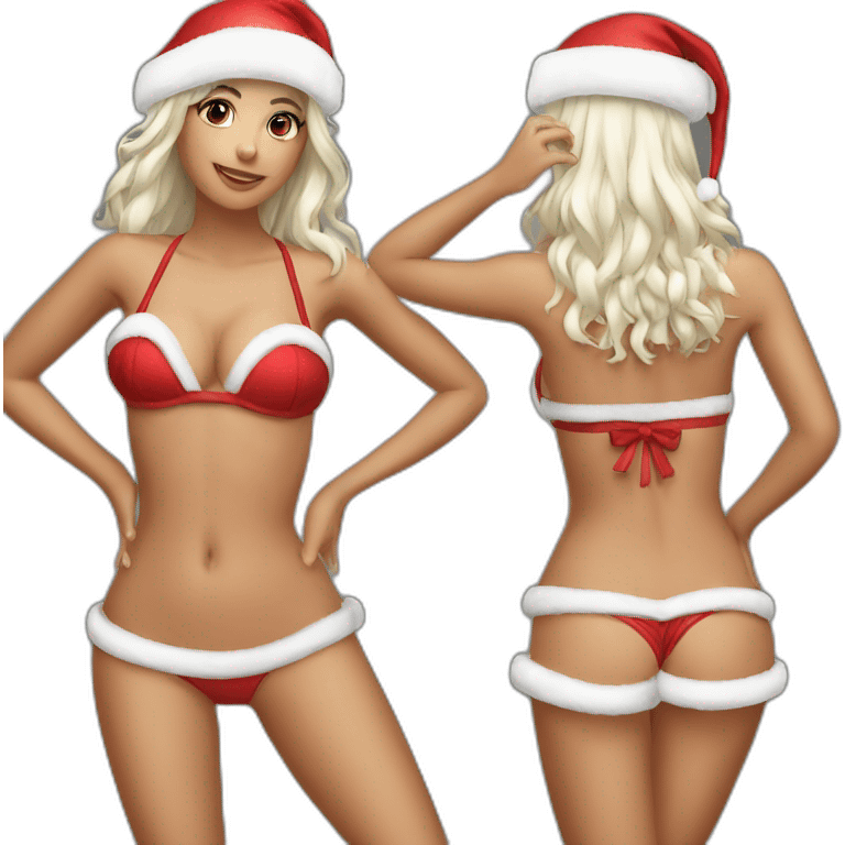 Chirstmas bikini emoji