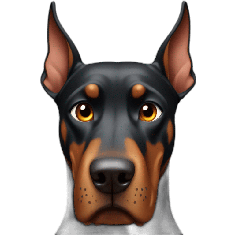 Doberman angry emoji