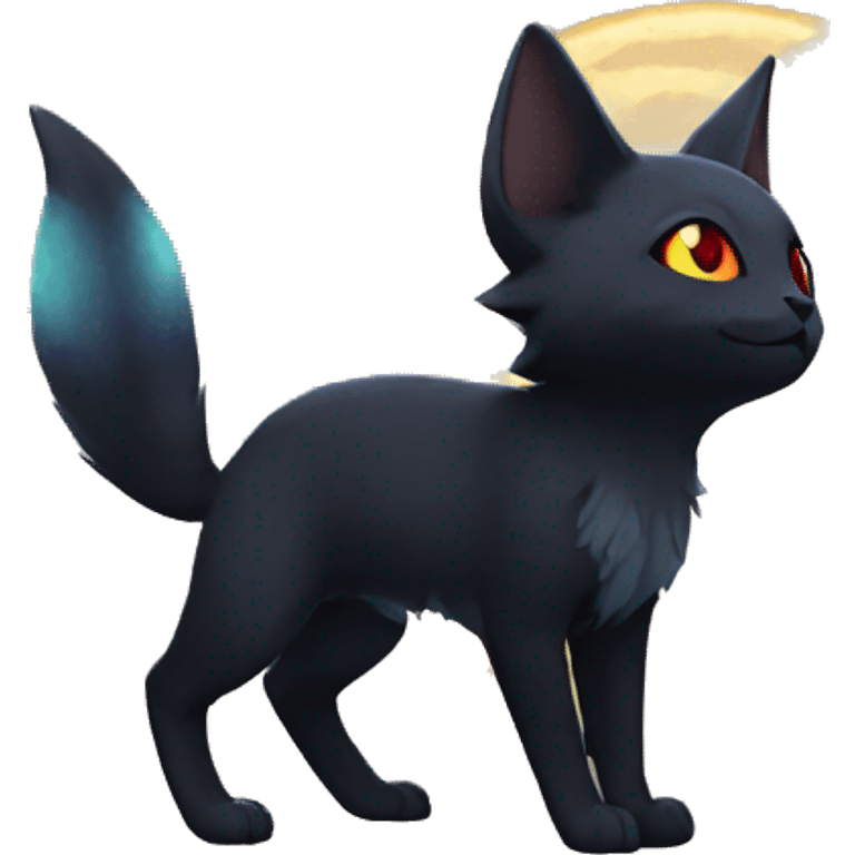 Lunar Nebula Umbreon-Litten full body emoji