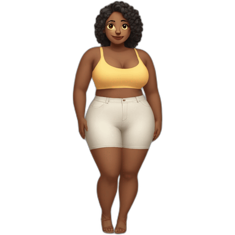 Curvy woman thicc emoji