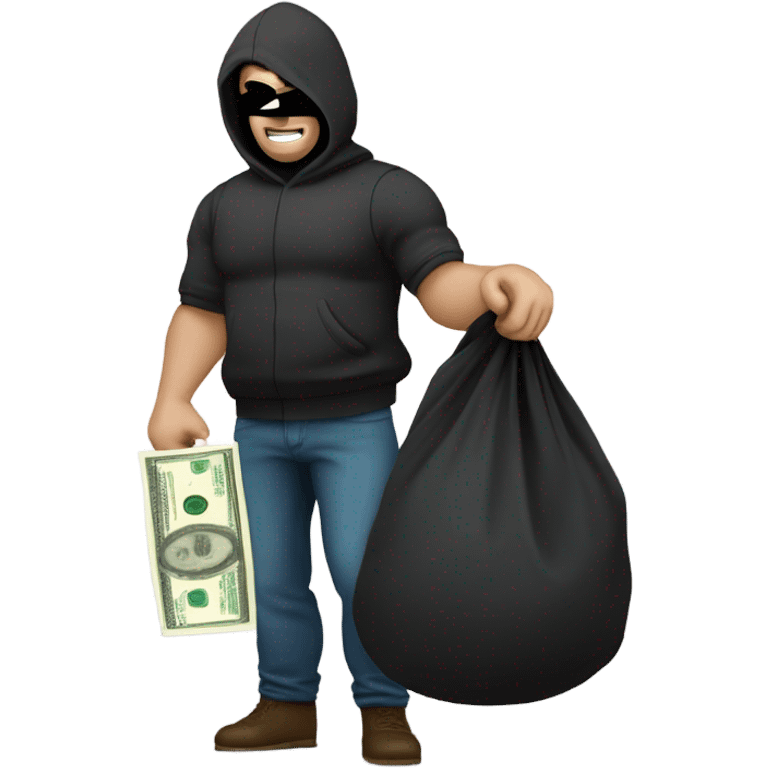 robber with a bag of money emoji