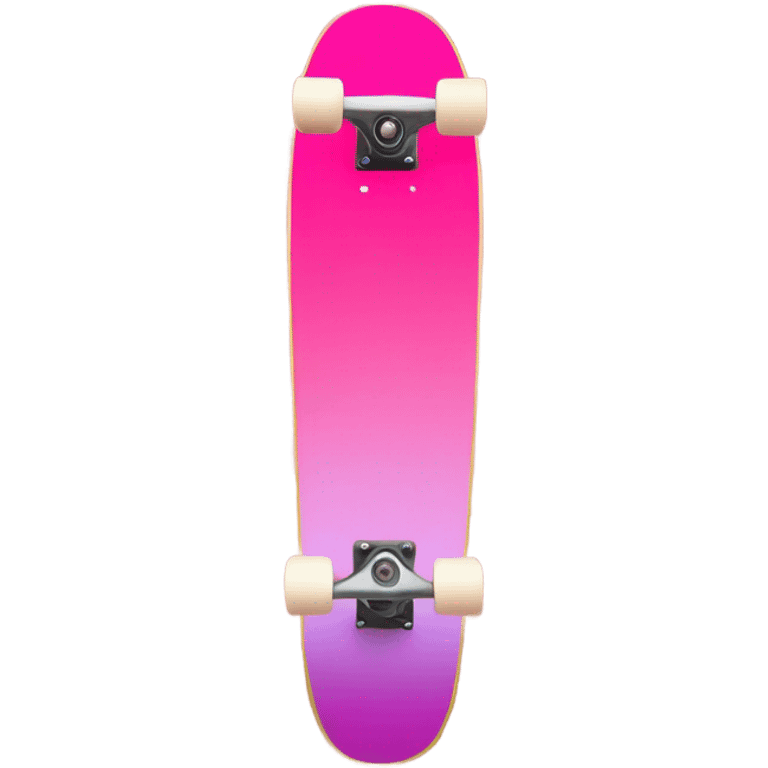 Pink ombre skateboard with glitter  emoji