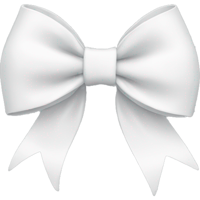 White bow emoji