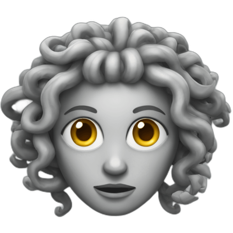 Gray-Medusa-face emoji