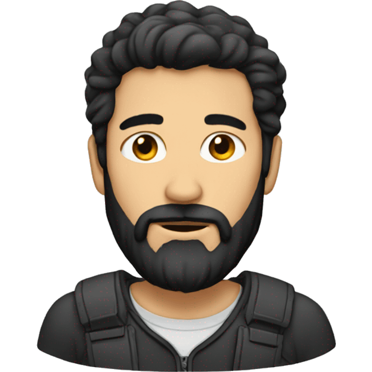 man-black-hair-beard-thin emoji