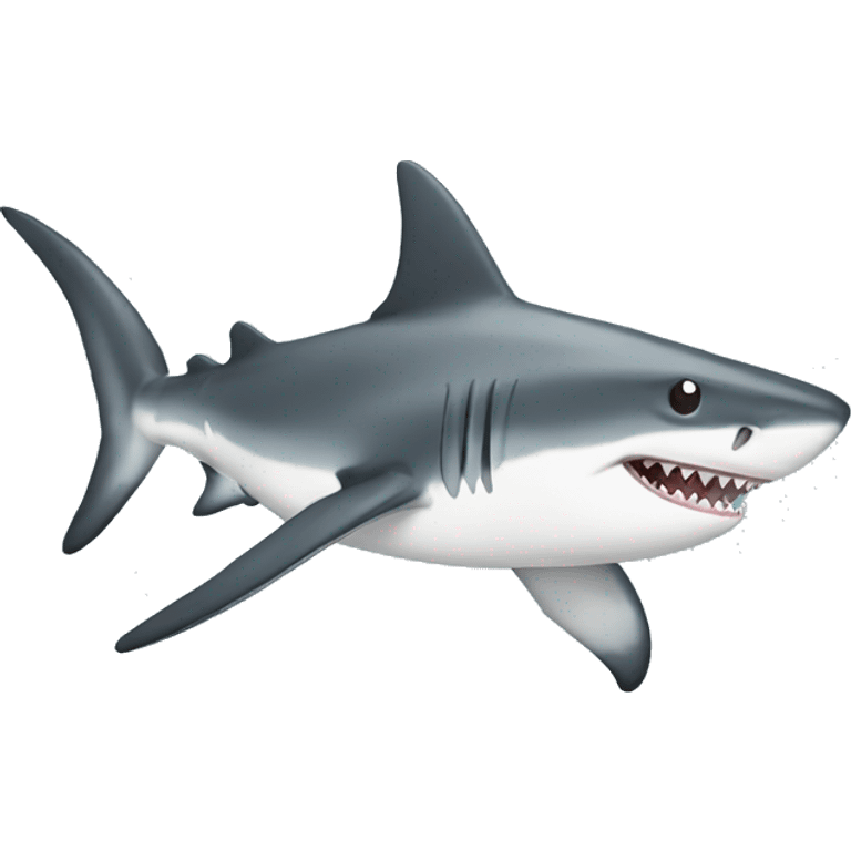 shark with top ha emoji