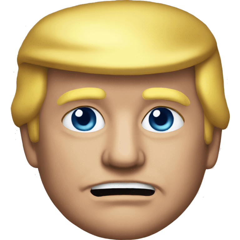 Hyper realistic trump emoji