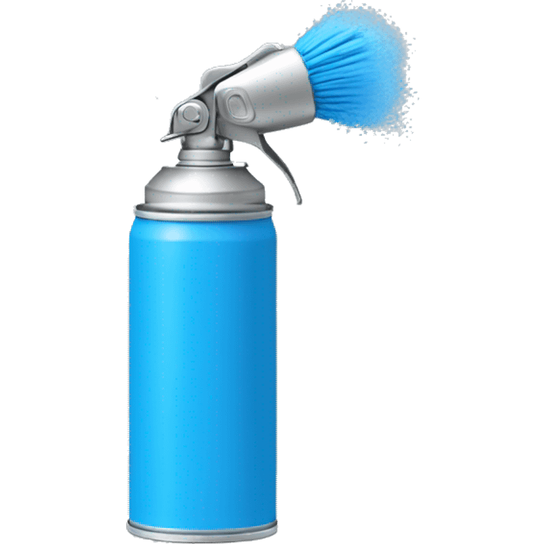 spray can, color blue, regular small spray nozzle emoji