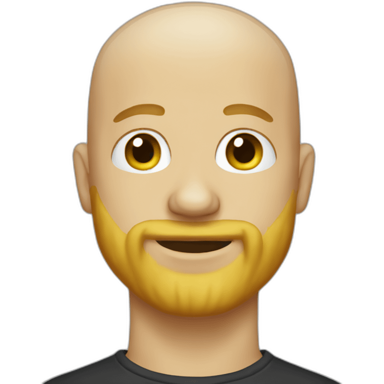 bald with blonde beard and earings emoji