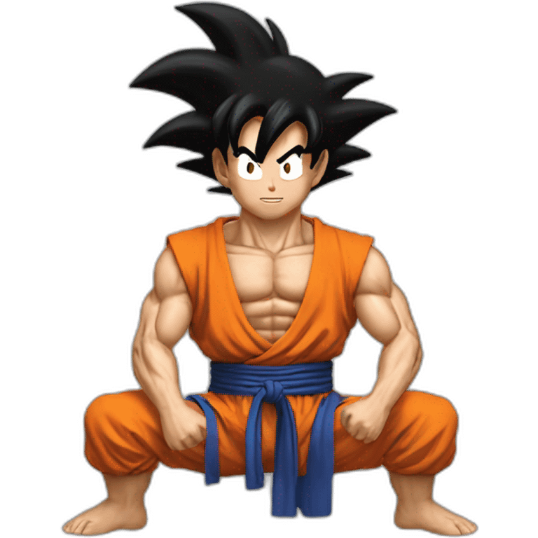 does goku clean nuts? emoji