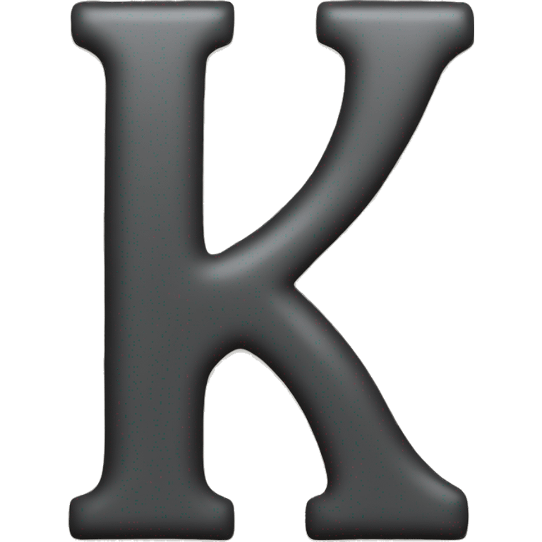 Sing of lettre "K" emoji