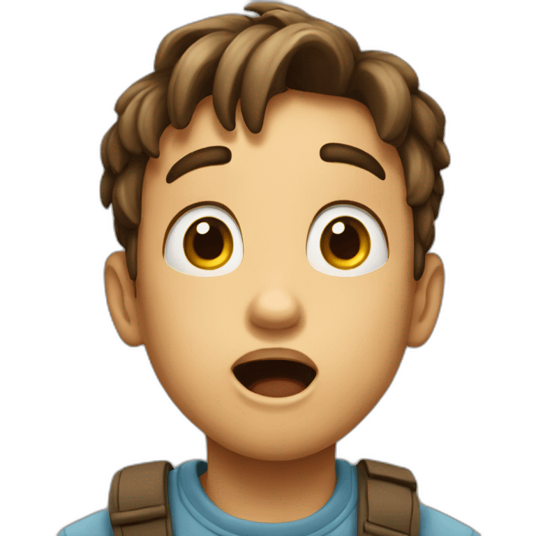 Astonished boy emoji