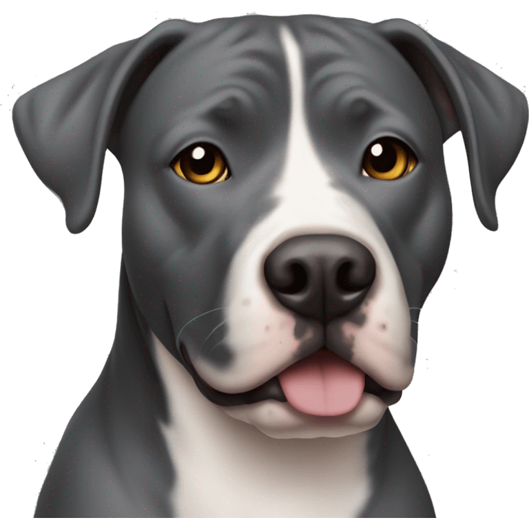 dark gray pit bull and retriever mix  emoji