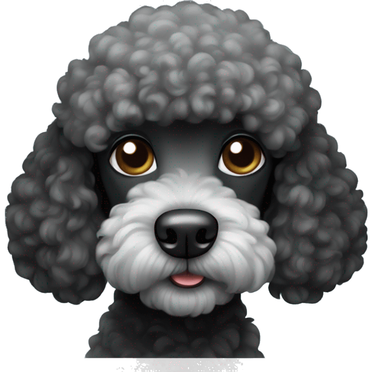 Black poodle  emoji