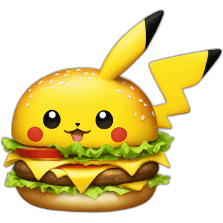 pikachu-eat-hamburger emoji