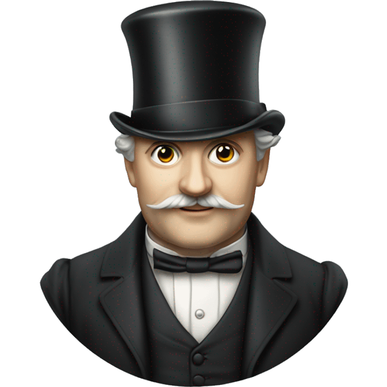 Photorealistic British gentleman in a monocle and a top hat emoji