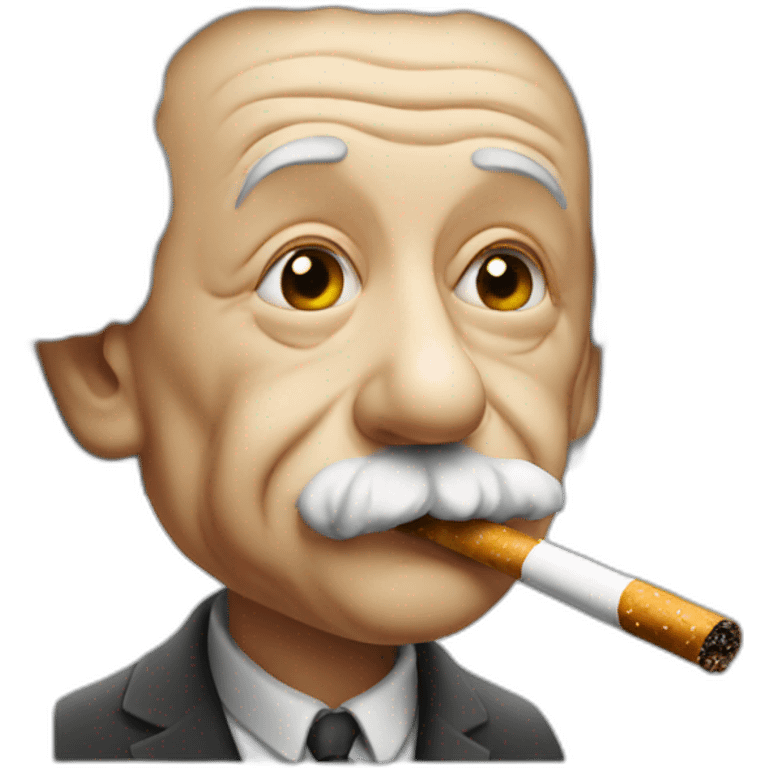 Albert einstein smoking emoji