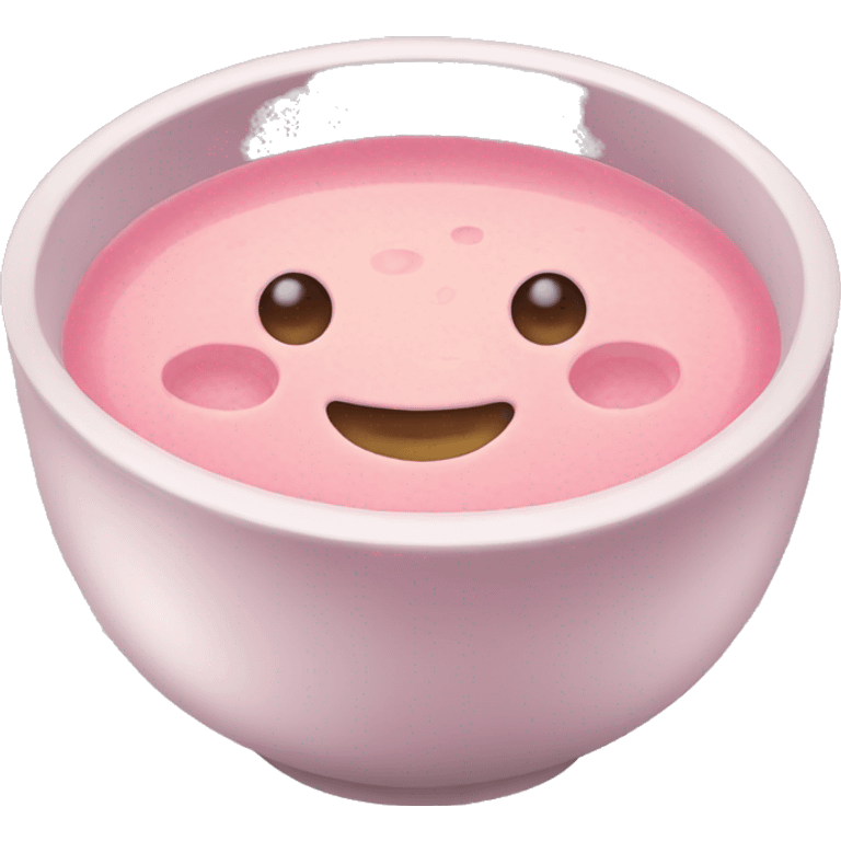 cold pink beatroot soup emoji