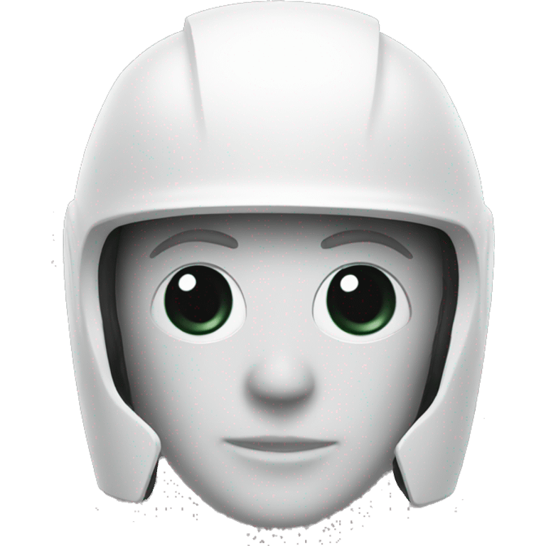 capacete branco emoji