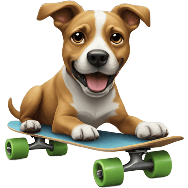 Dog on skateboard  emoji