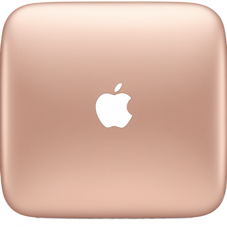 Rose Gold macbook emoji