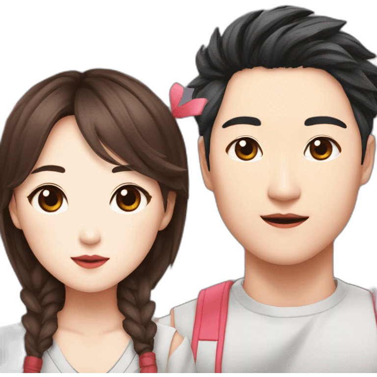 Joo jaekyung and kim dan jinx emoji