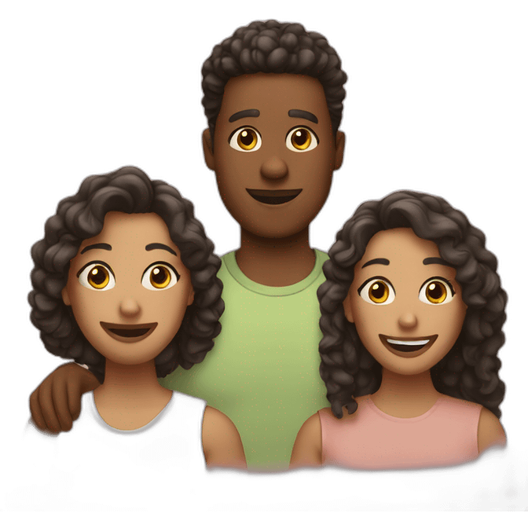 three friends emoji