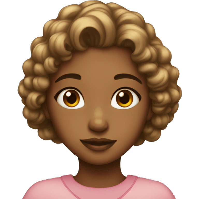 Colored heir girl emoji