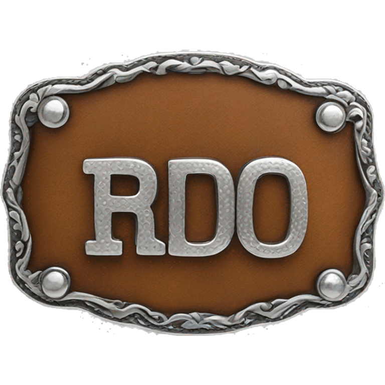 rodeo belt buckle  emoji