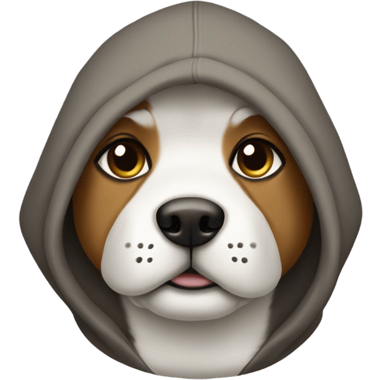 Dog with a hoodie  emoji