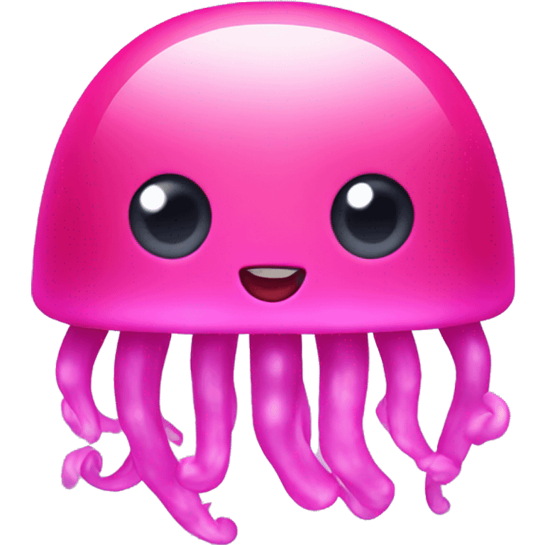 Hot pink jellyfish emoji