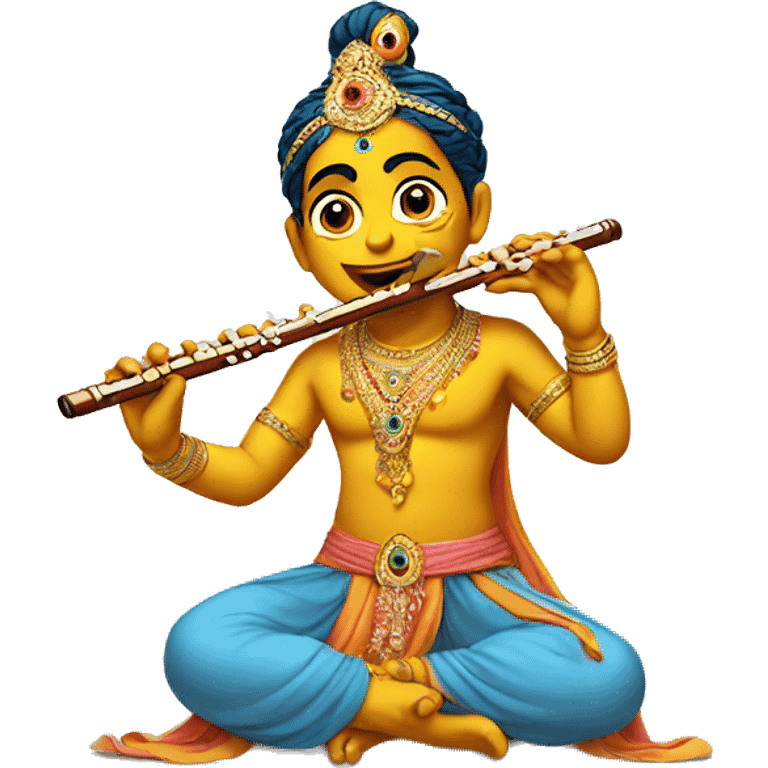 krishna with flute emoji