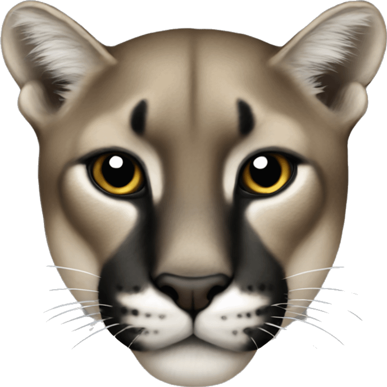 black puma emoji