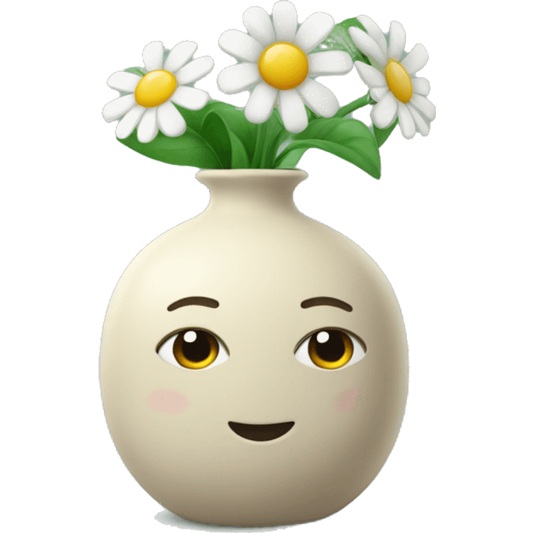 Peacelilly in a vase  emoji